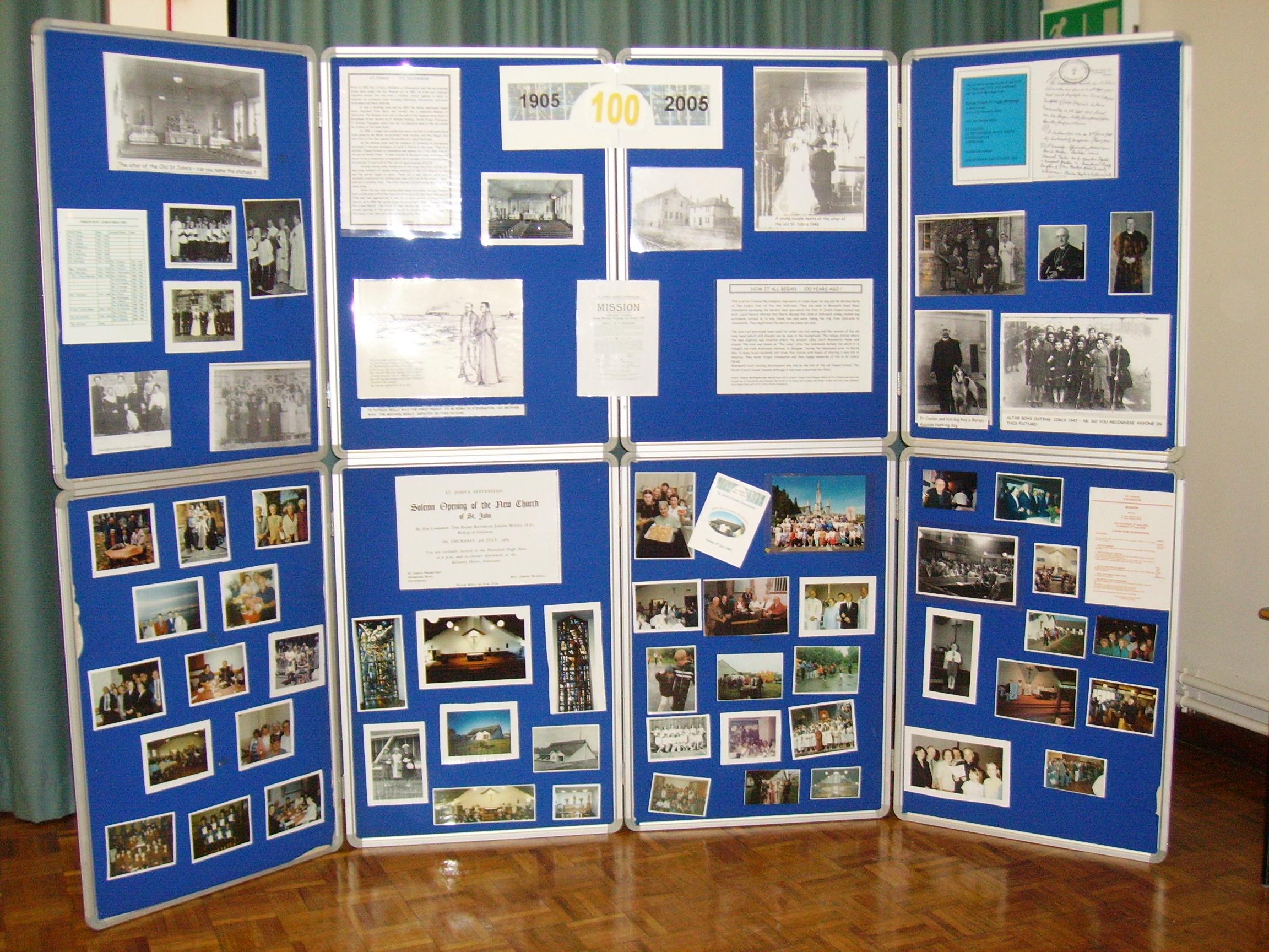 An exhibition of the history of the parish.