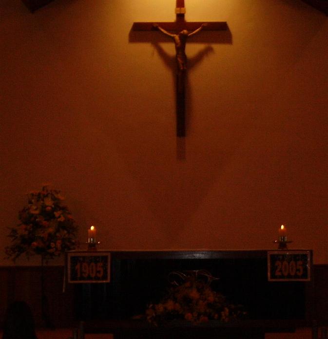 Candlelit altar